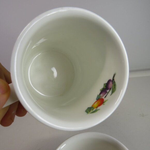 Roy Kirkham Majolica (2) coffee mug tea cup fine bone china England FRUIT - Picture 3 of 7